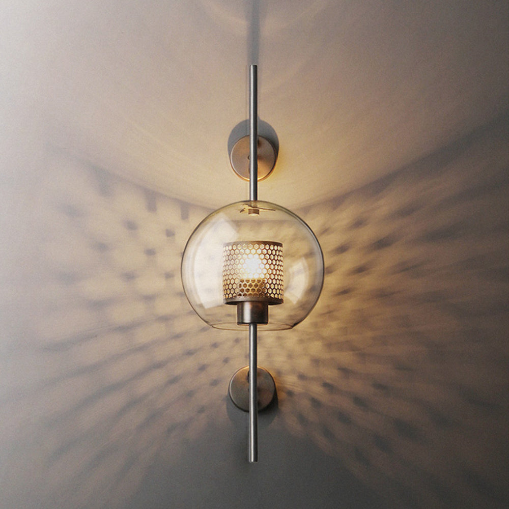 Seniq Industrial Classy Global Clear Glass Wall Lamp-Neutral Decor