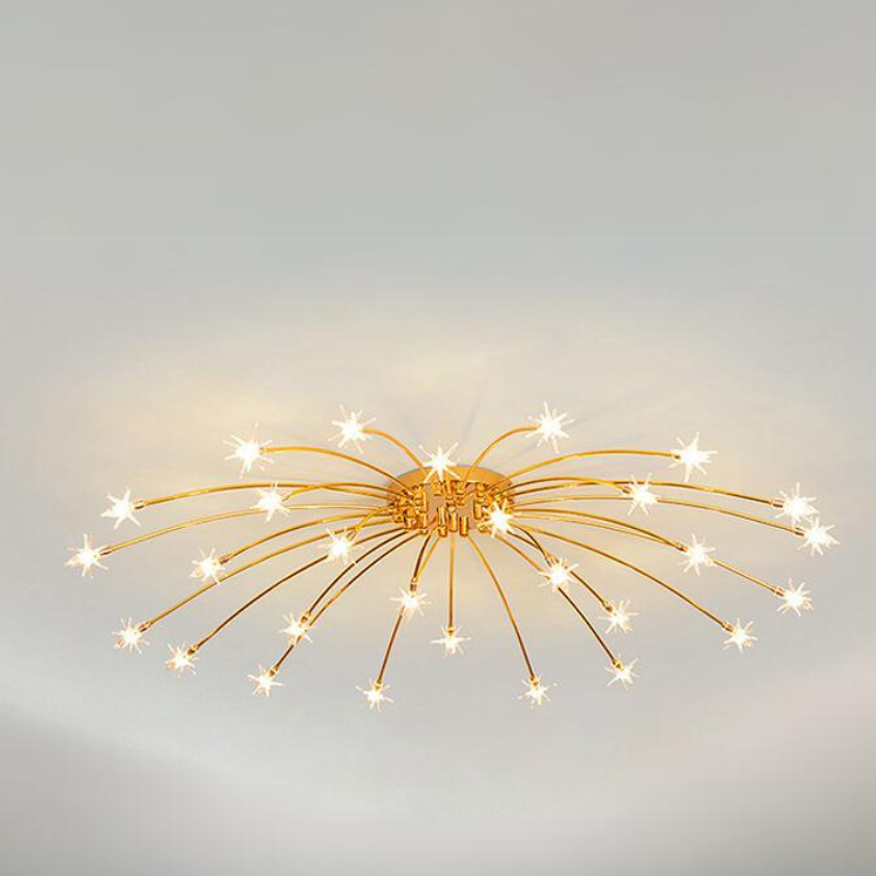 Riteluru Art Deco Starry Flush Mount Ceiling Light