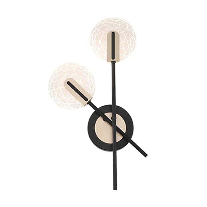 Rilomar Wall Lighting Disc Modern, Metal/, Black/White, Bedroom