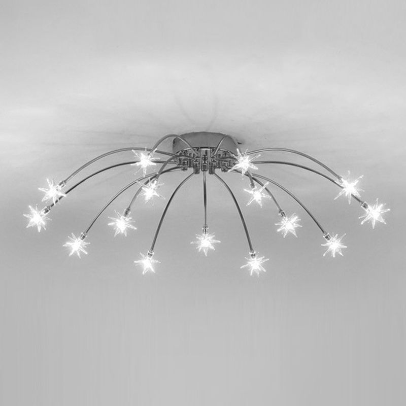 Riteluru Art Deco Starry Flush Mount Ceiling Light