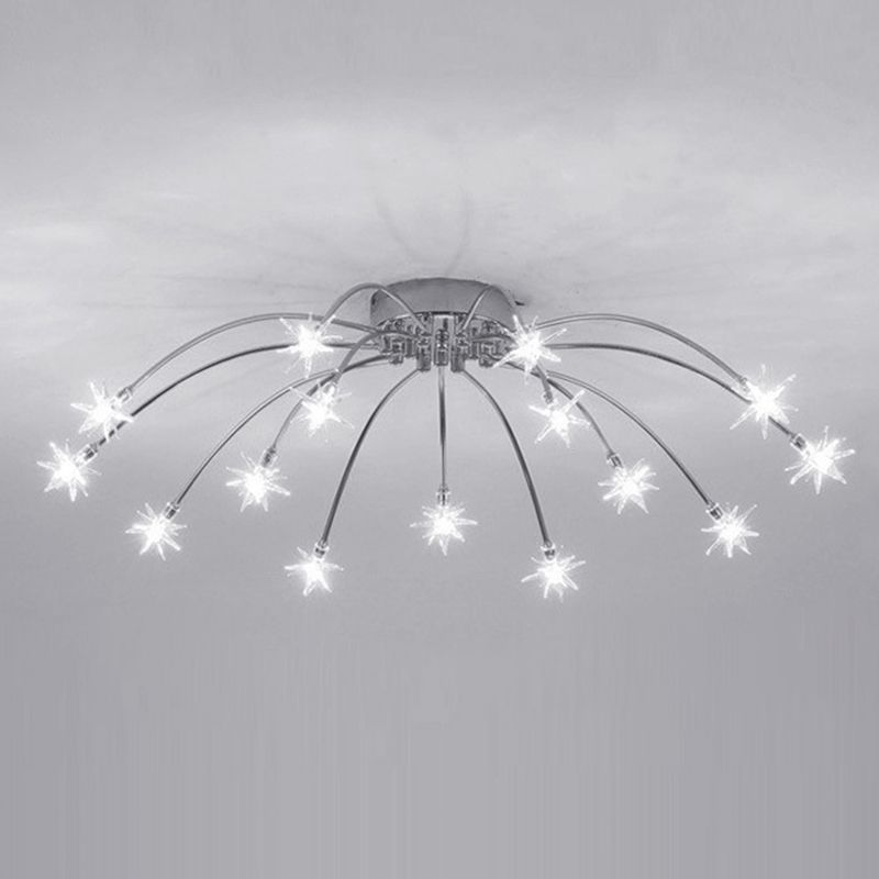 Riteluru Art Deco Starry Flush Mount Ceiling Light