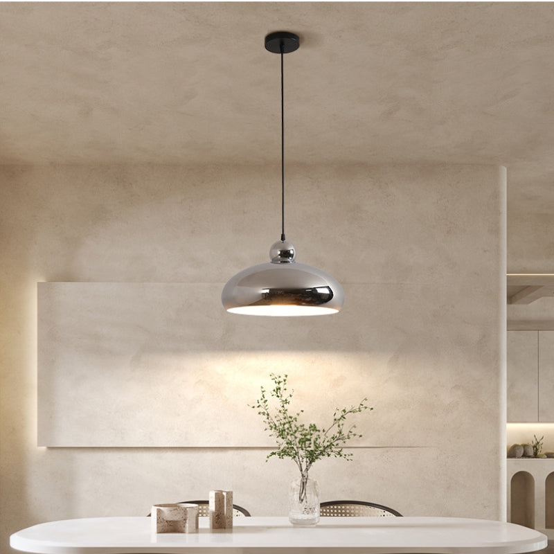 Bigulid Modern Decorative LED Pendant Light Pink Metal Living Room