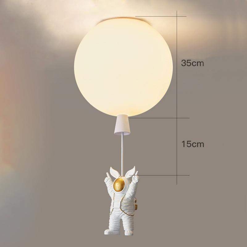 Fupogan Astronaut Balloon Flush Mount Ceiling Light, L 20/25/30/35cm