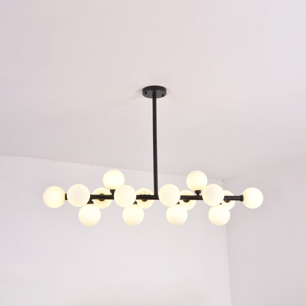 Cogamom Bass Glass Bubble Golden Chandelier