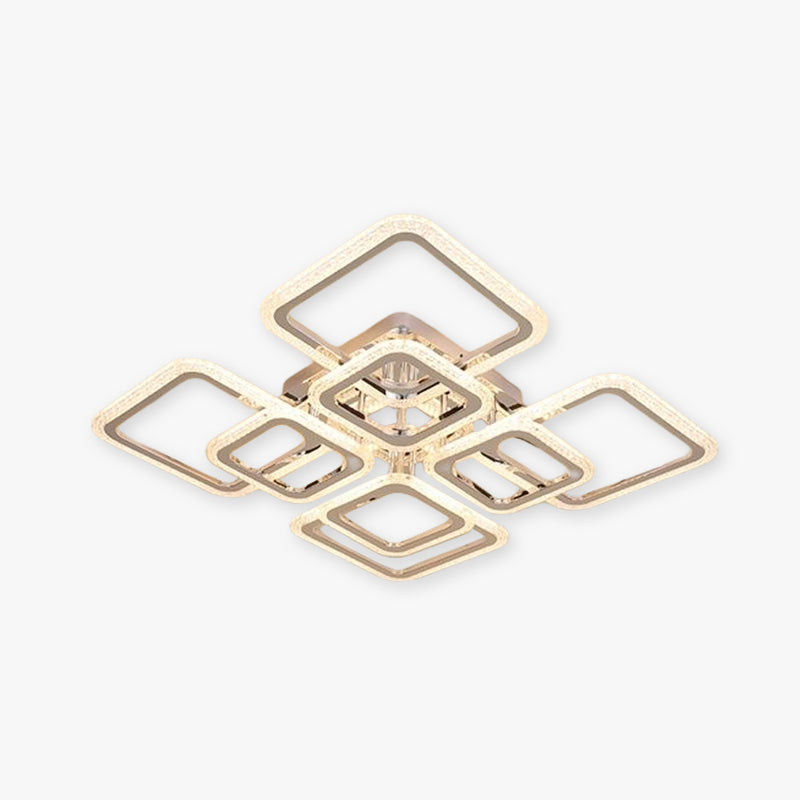 Kemukod Modern Square Flush Mount Ceiling Light