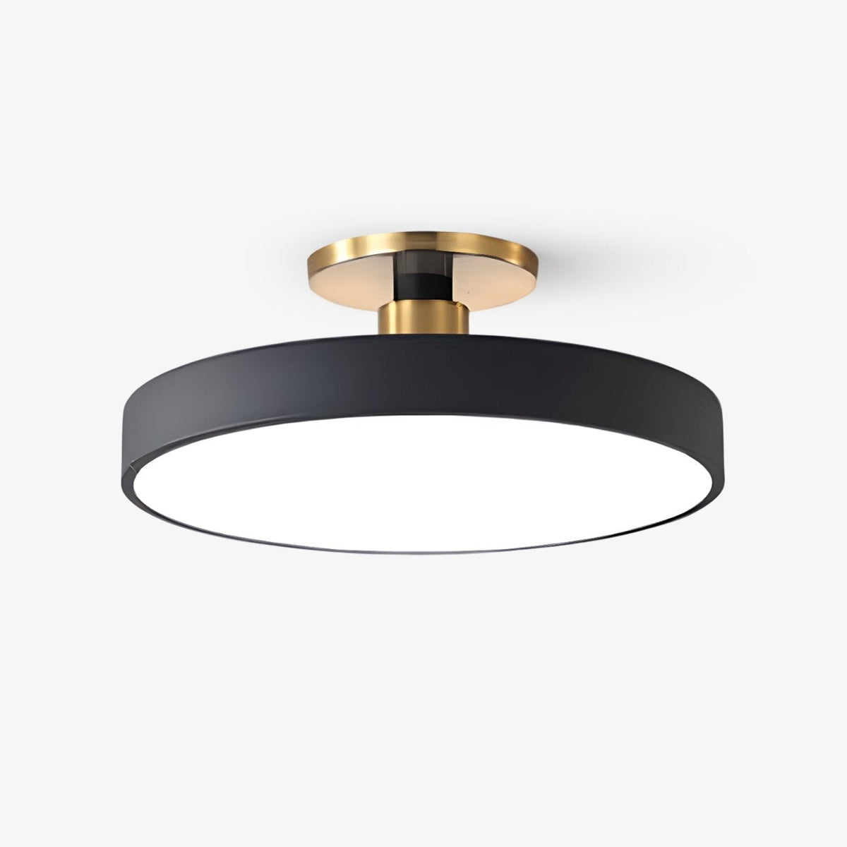 Aureiella Ceiling Lamp Flush Mount Black and Gold Modern