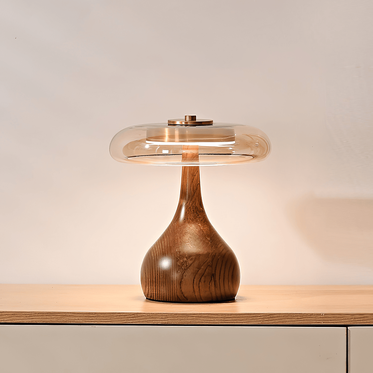 Bux Modern Wood Table Lamp