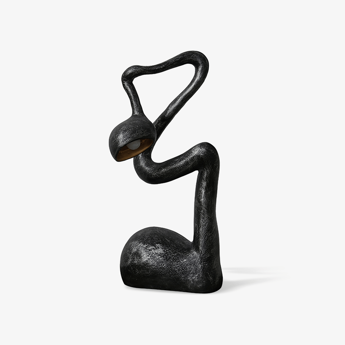 Twist Black Sculptural Table Lamp