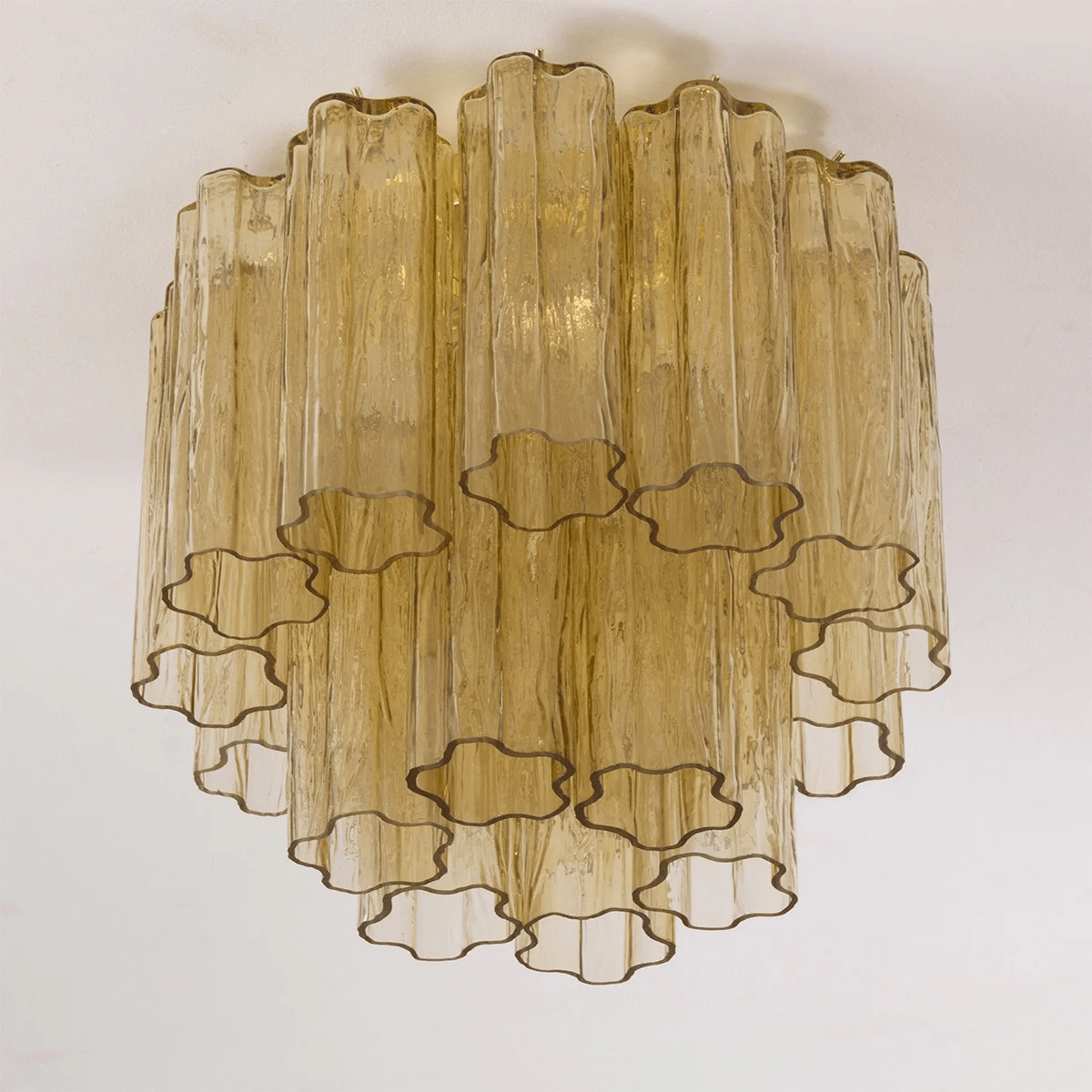 Serin Ceiling Lamp Pink Waterfall Style
