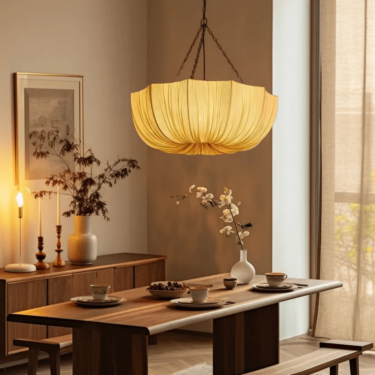 Hopty Vintage Fabric Pendant Lamp