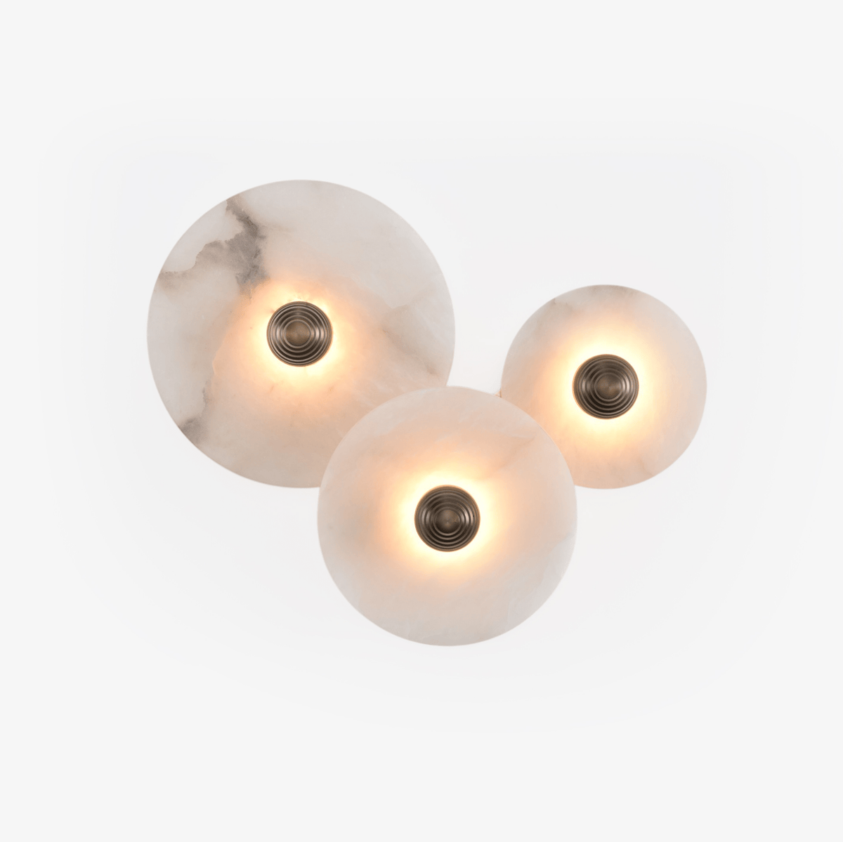Albireria Minimalist Alabaster Ceiling Light