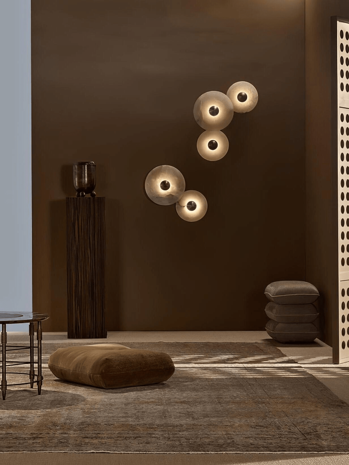 Albireria Minimalist Alabaster Ceiling Light