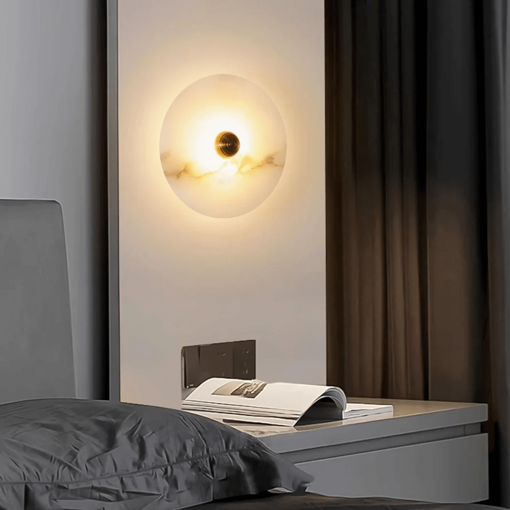 Albireria Minimalist Alabaster Ceiling Light
