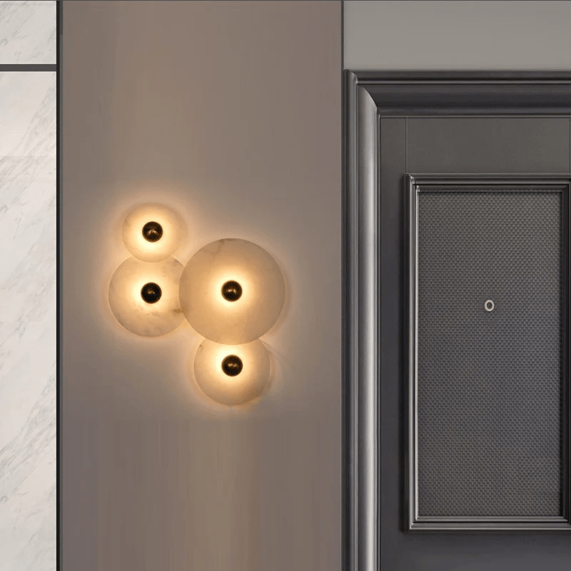 Albireria Minimalist Alabaster Ceiling Light