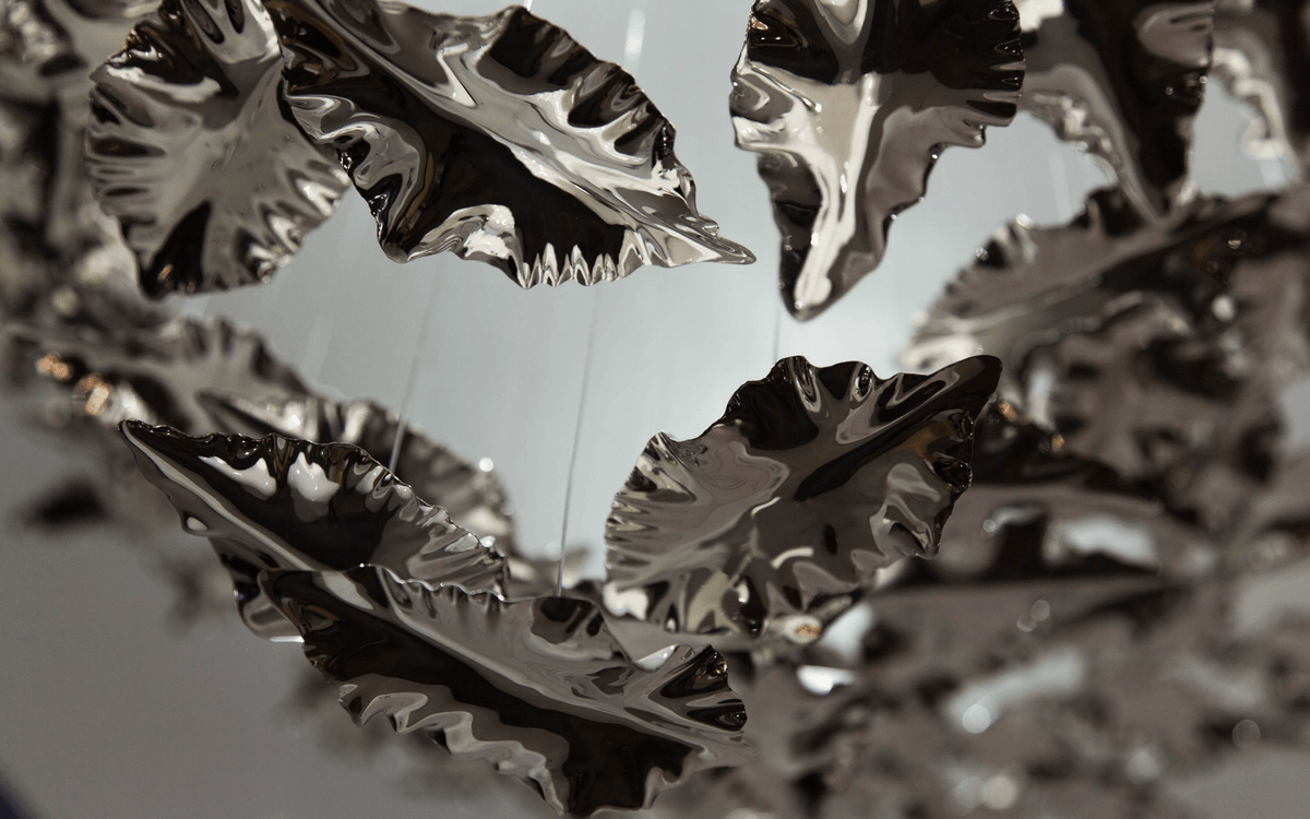 Folia Leaf Twisted Sculptural Customize Chandelier
