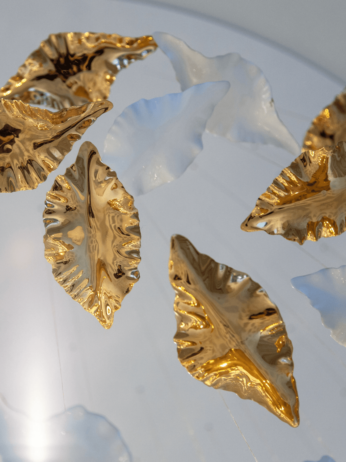 Folia Leaf Twisted Sculptural Customize Chandelier
