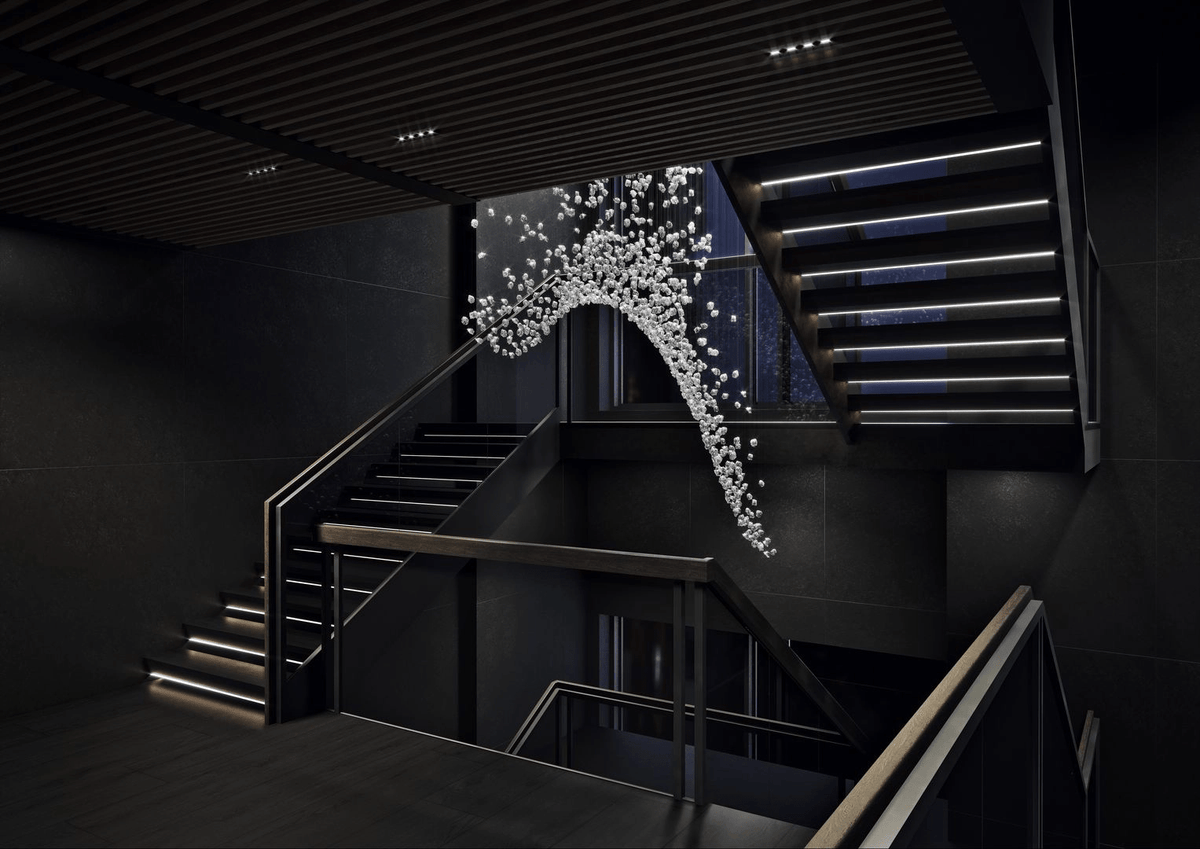 OreStone Grand Quartz Crystal Customize Chandelier
