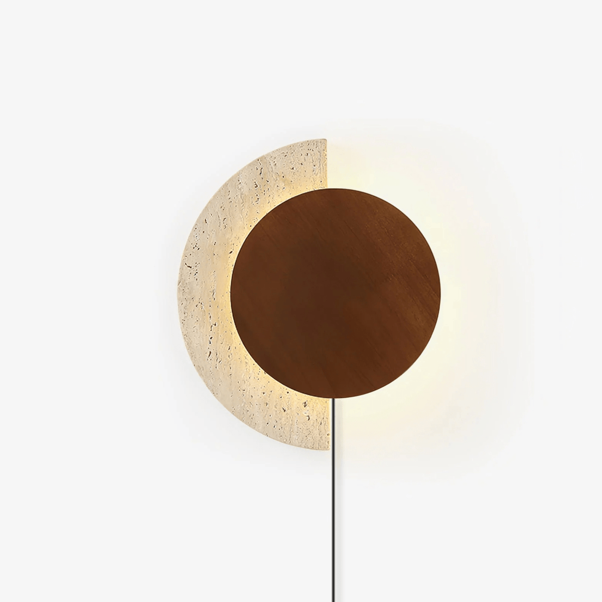 Crescent Halo Plug-in Wall Sconce