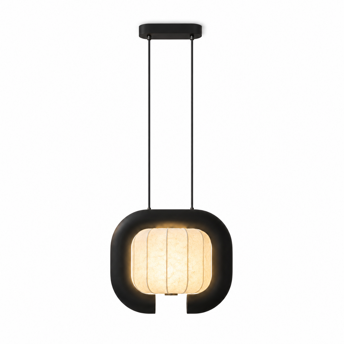 Ulverstone Fluted Paper Pendant Lamp