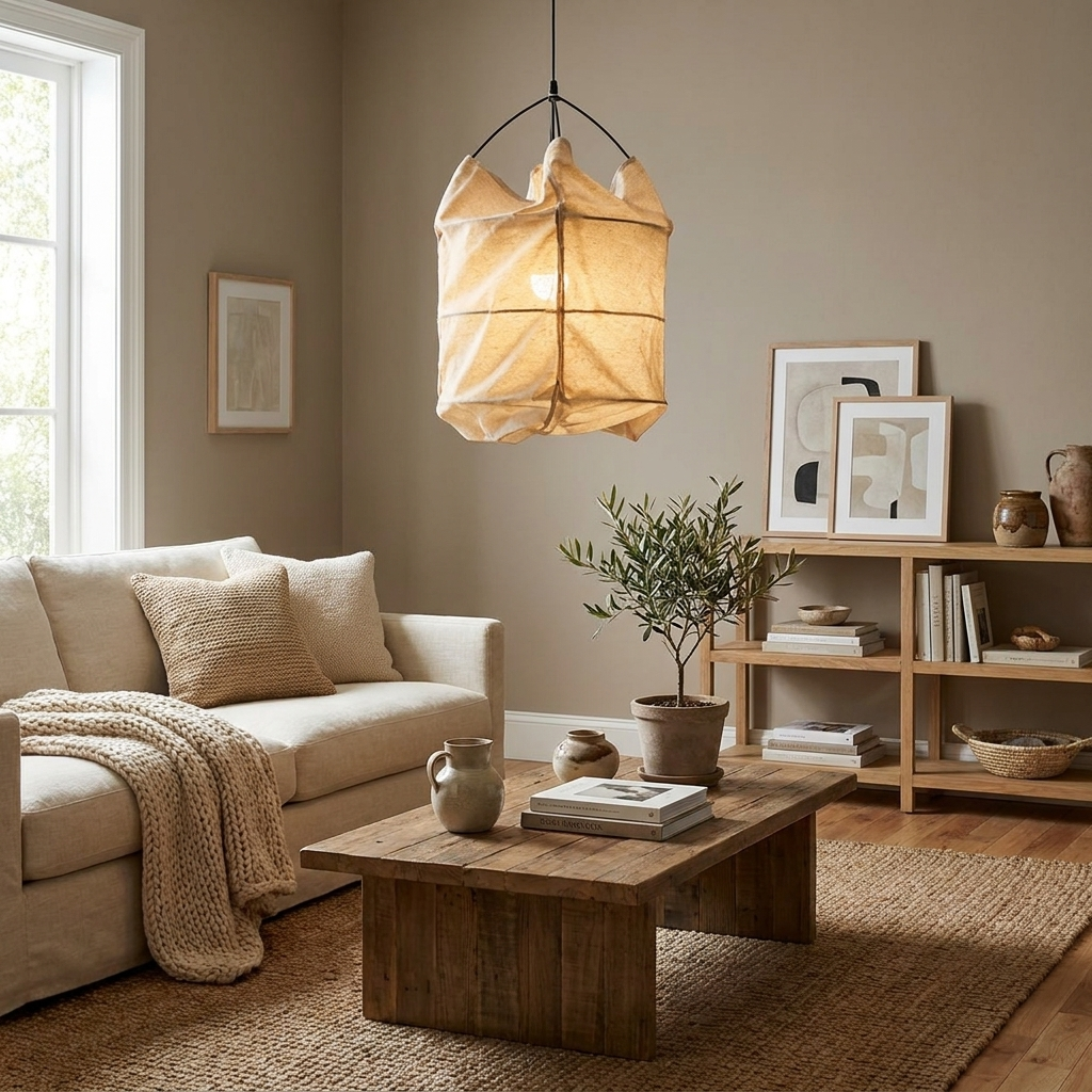 Southvale2 Fabric Cage Pendant Lamp