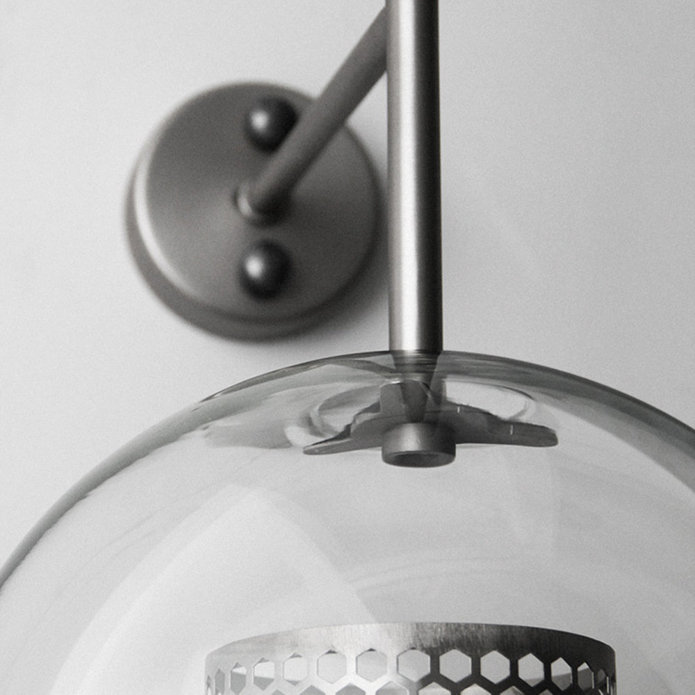 Seniq Industrial Classy Global Clear Glass Wall Lamp-Neutral Decor