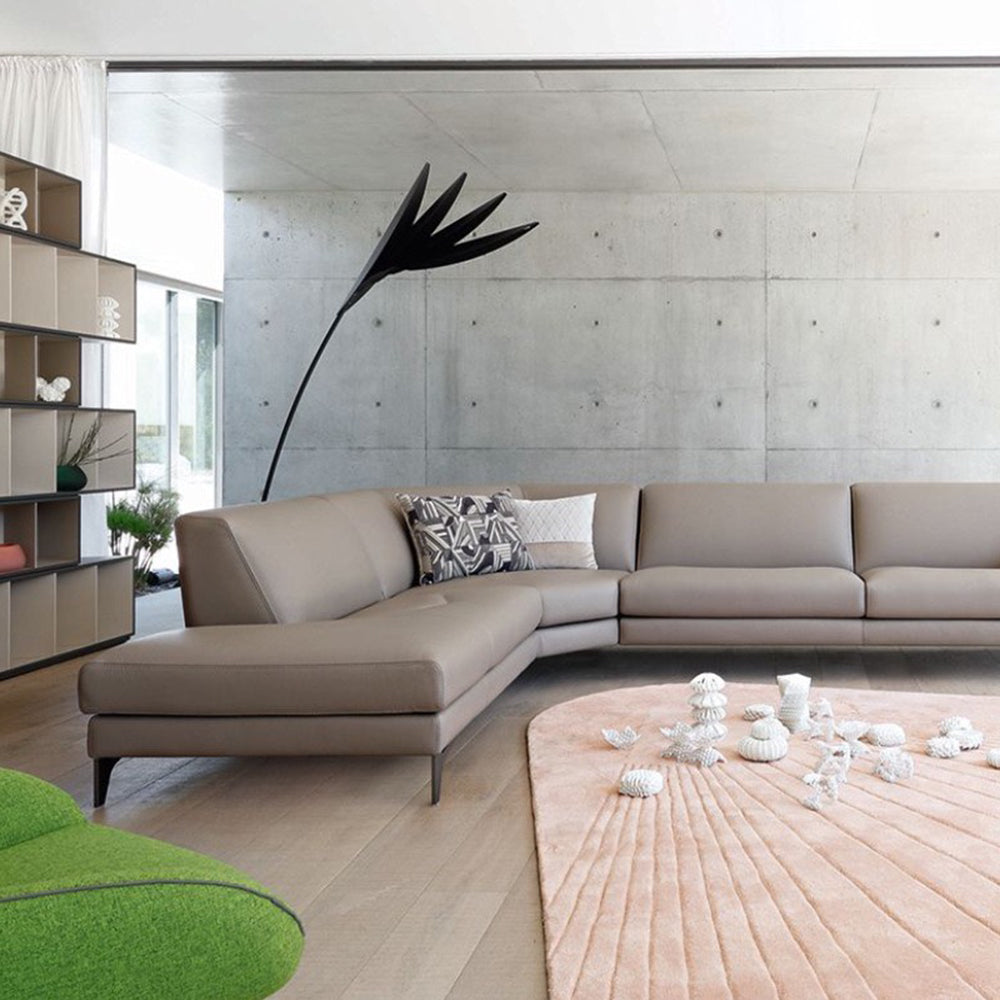 Delomud Leaf Metal/ Long Arm Floor Lamp, Living Room