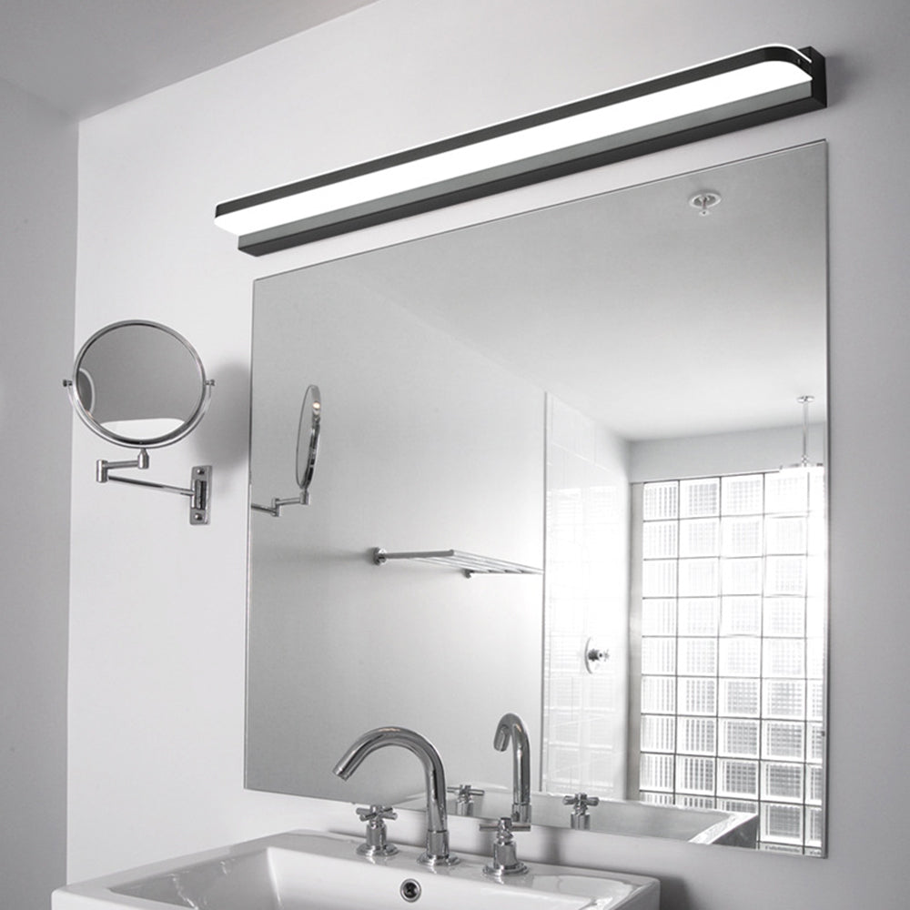 Gusevur Wall Lamp Rectangular Modern, Mirror, Black/White/Chrome/Gold, Bathroom
