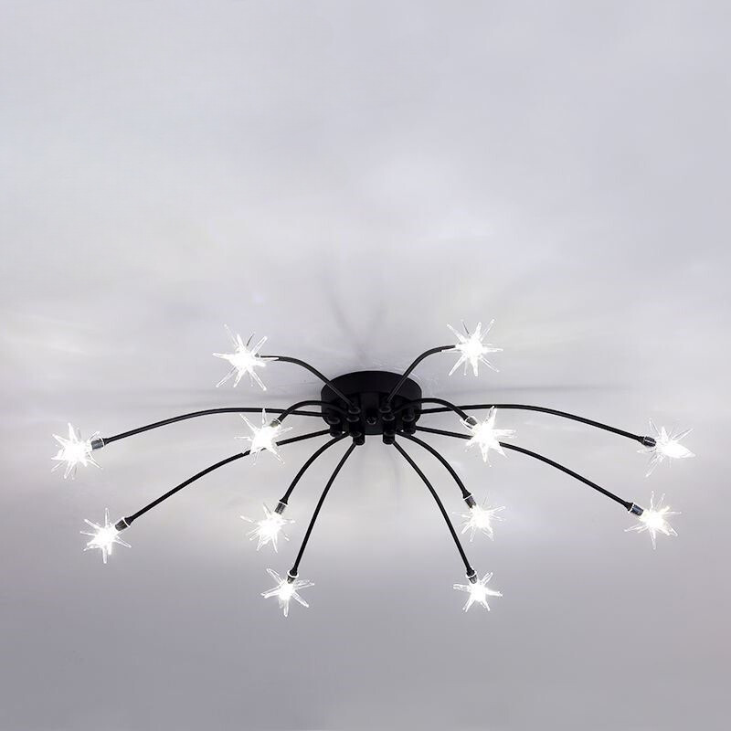 Riteluru Art Deco Starry Flush Mount Ceiling Light