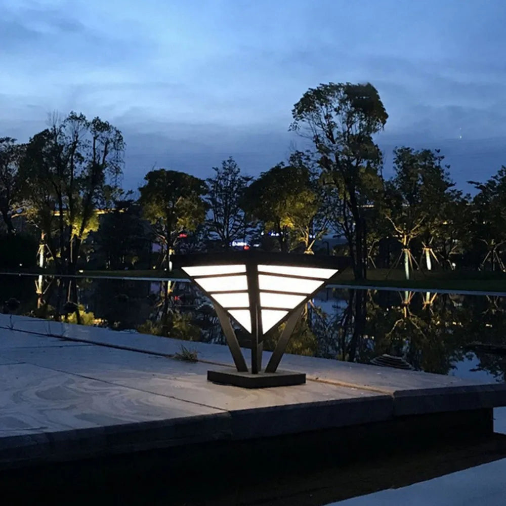 Vonugis Modern Diamond Metal Outdoor Landscape Pathway Light
