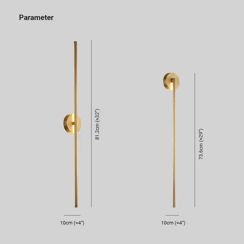 Dorina Wall Lamp Modern Linear &Silica Gel Gold-Neutral Decor
