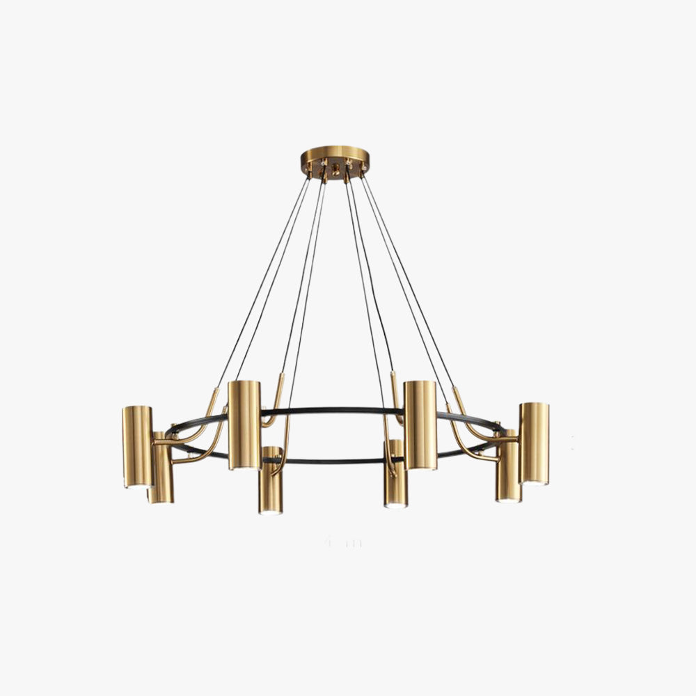 Fesavem Modern Spotlight Metal Pendant Light, Gold