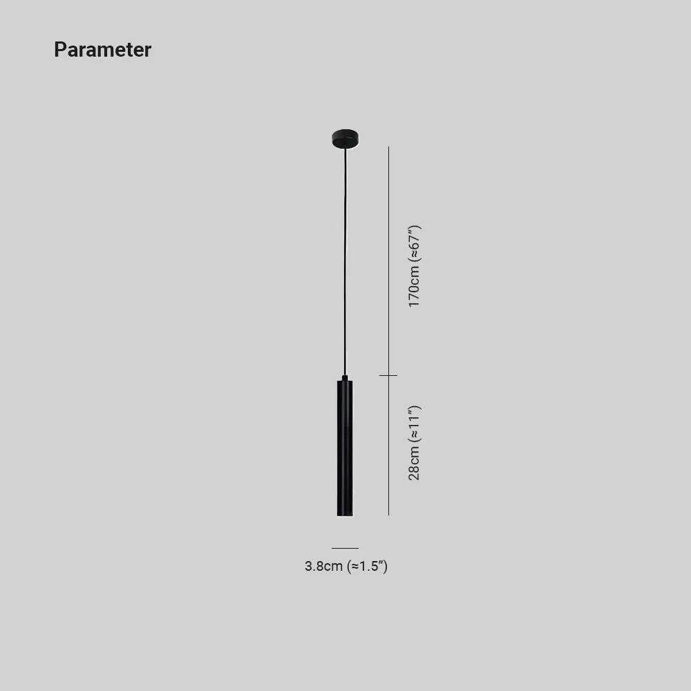 Selvor Pendant Light Minimalist Linear Black-Neutral Decor