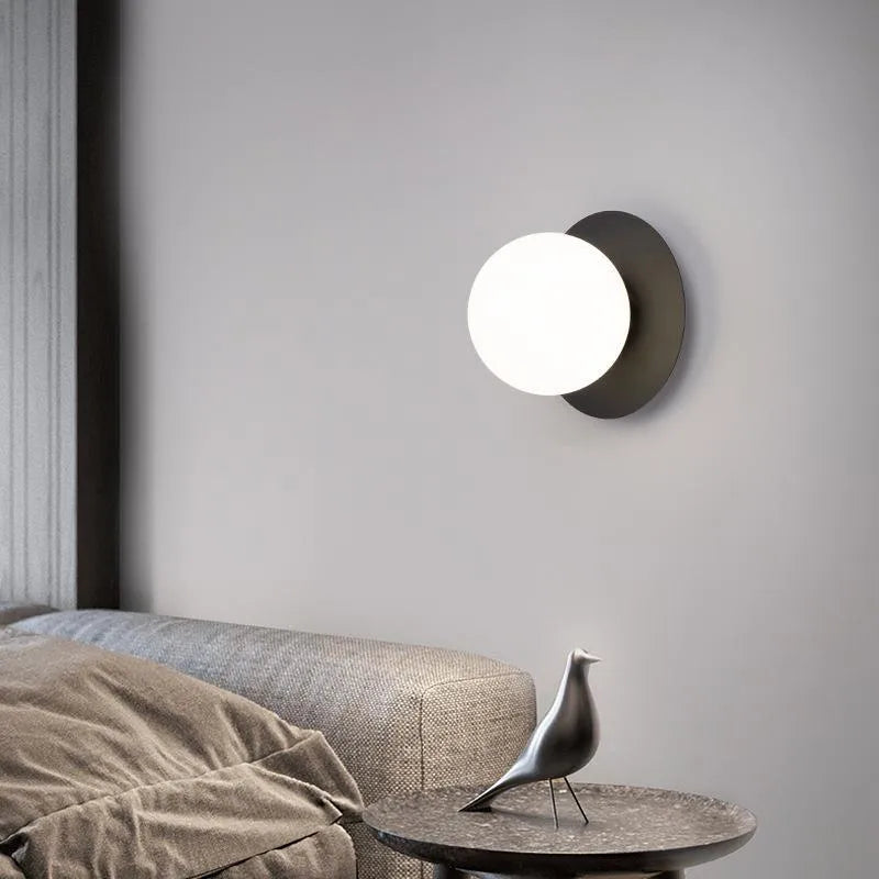 Arvion Wall Lamp Chic Sphere Glass-Neutral Decor
