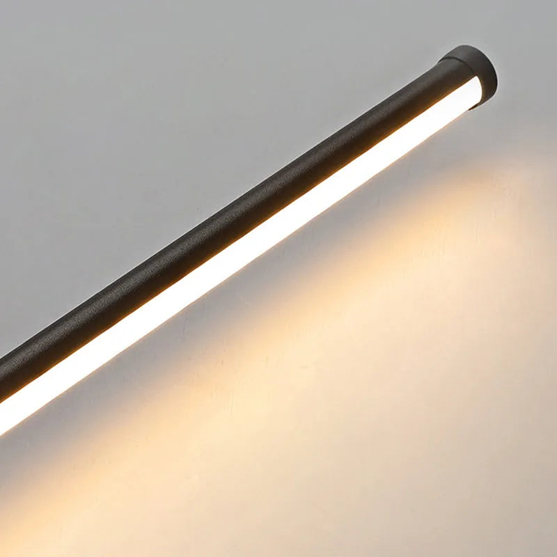 Ravel Minimalist Rotatable Linear Indoor Wall Lamp, Black-Neutral Decor