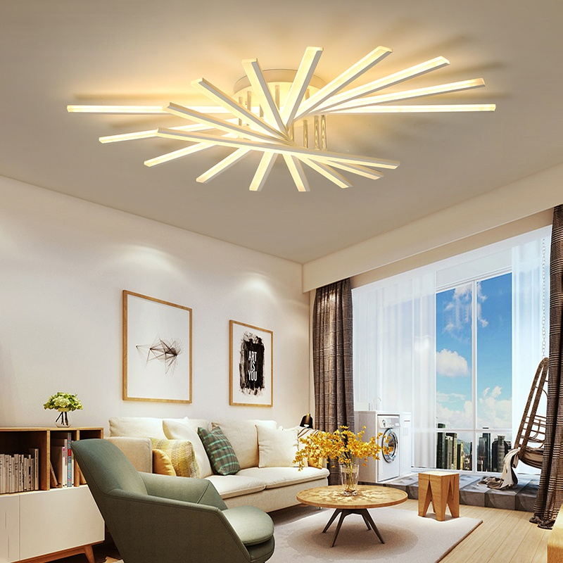 Nobudat Linear Flush Mount Ceiling Light, 4 Colour