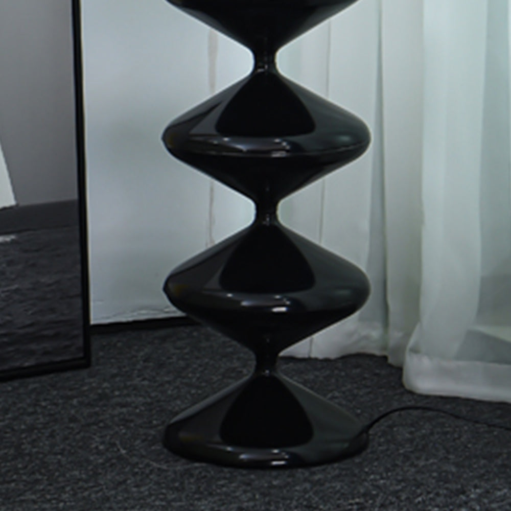 Ligukod Bauhaus Gourd Floor Lamp, Black/White