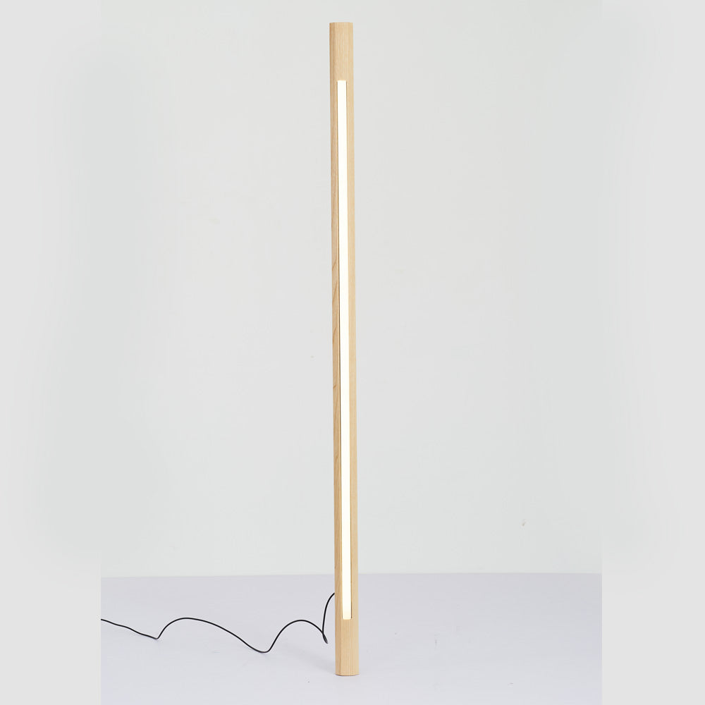 Jipelok Minimalist Linear Floor Lamp, Wood/, Living Room