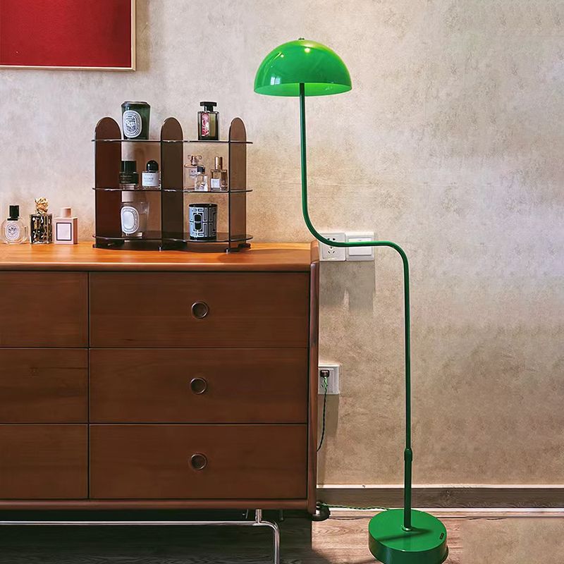 Tikolot Floor Lamp Mushroom Middle Ancient, Arc Metal, Green, Dining Room