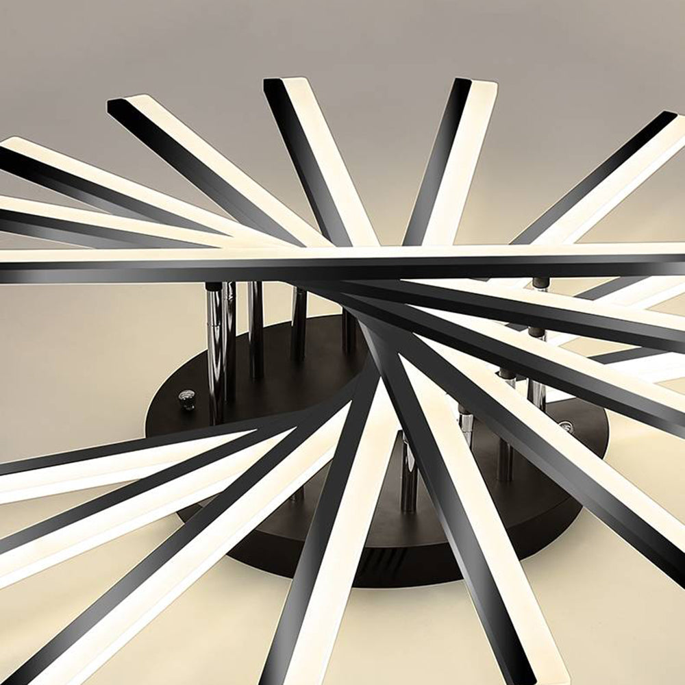 Nobudat Linear Flush Mount Ceiling Light, 4 Colour