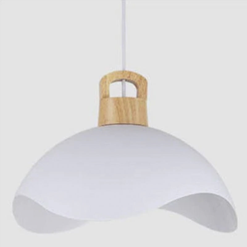 Hobokik Colorful Shade Single Pendant Lights, Wood & Metal