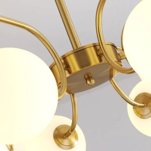 Tometam Modern LED Chandelier Chrome/Gold Living Room/Bedroom