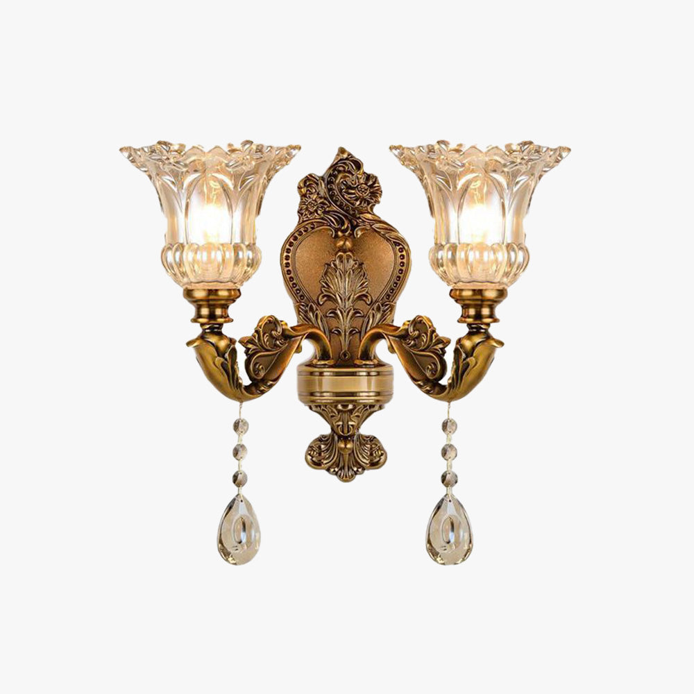 Calixo Wall Lamp Vintage Flor /Glass Gold-Neutral Decor