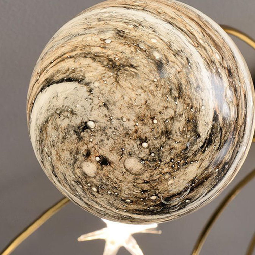 Zomovir Modern Planet Flush Mount Ceiling Light, Living Room