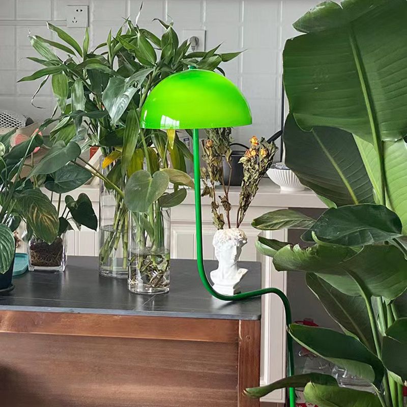Tikolot Floor Lamp Mushroom Middle Ancient, Arc Metal, Green, Dining Room