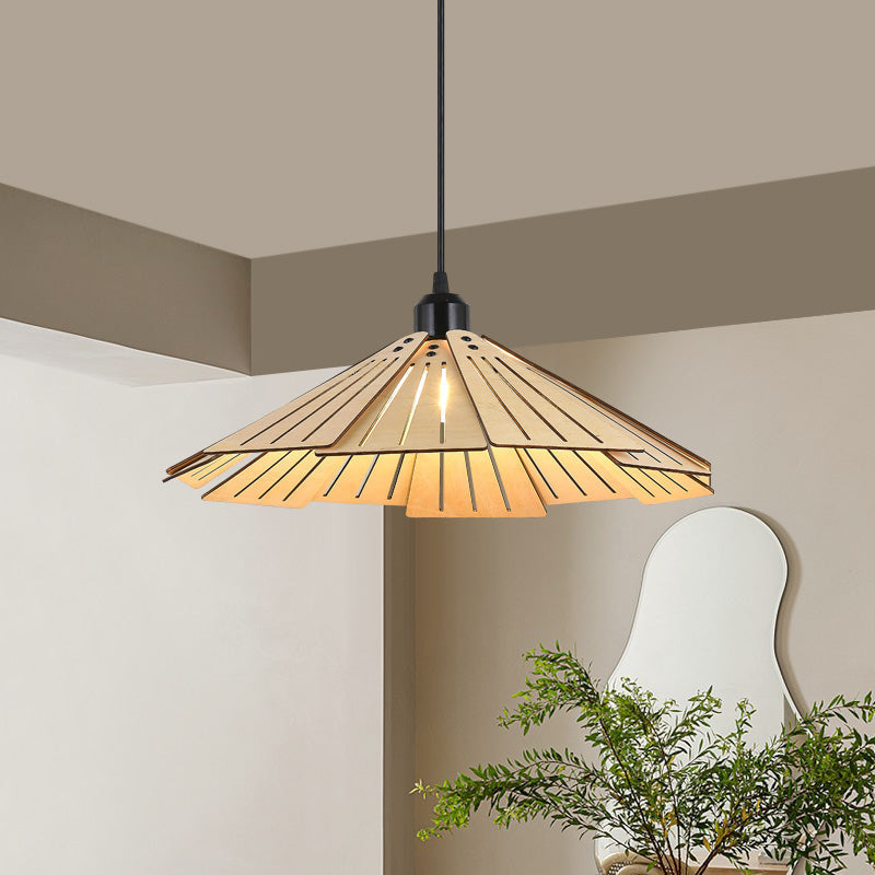 Kuvabuk Retro Pendant Light, Metal & Wood