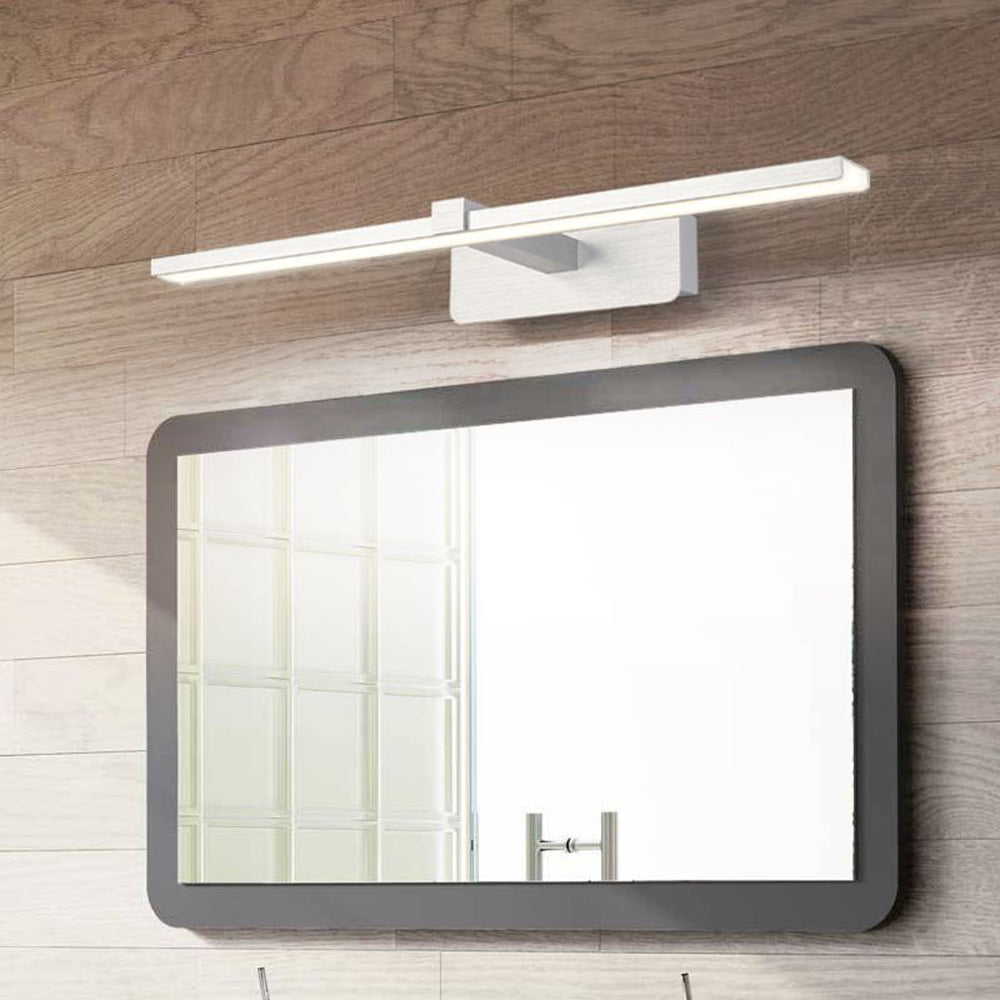 Belemus Nordic Linear Mirror Front Wall Lamp, Silver
