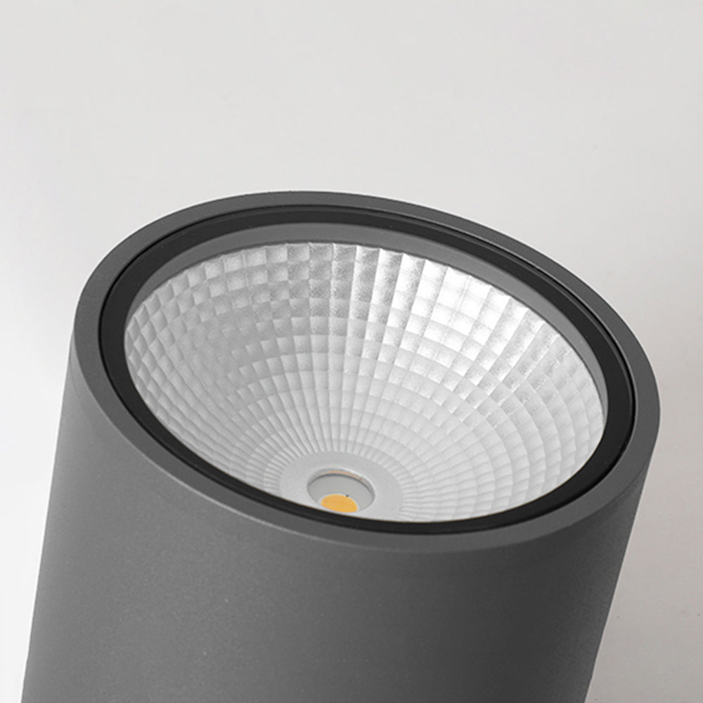 Rogiter Modern Black Cylindrical Flush Mount Ceiling Light Spotlight
