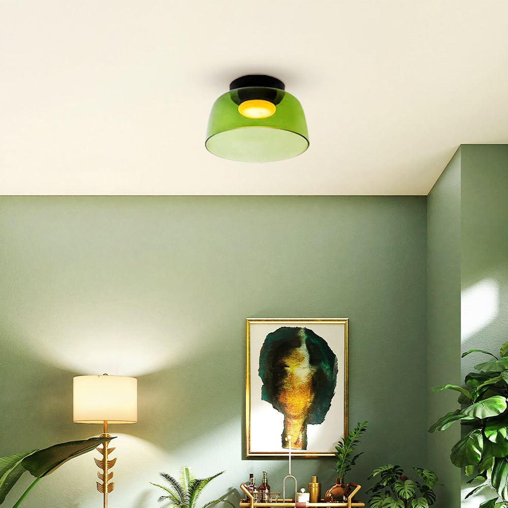 Rugogalu Modern Simple Creative Glass Flush Mount Ceiling Light
