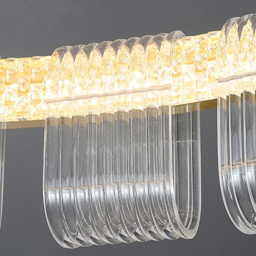 Maguvot Modern Ring Pendant Light, White/Gold