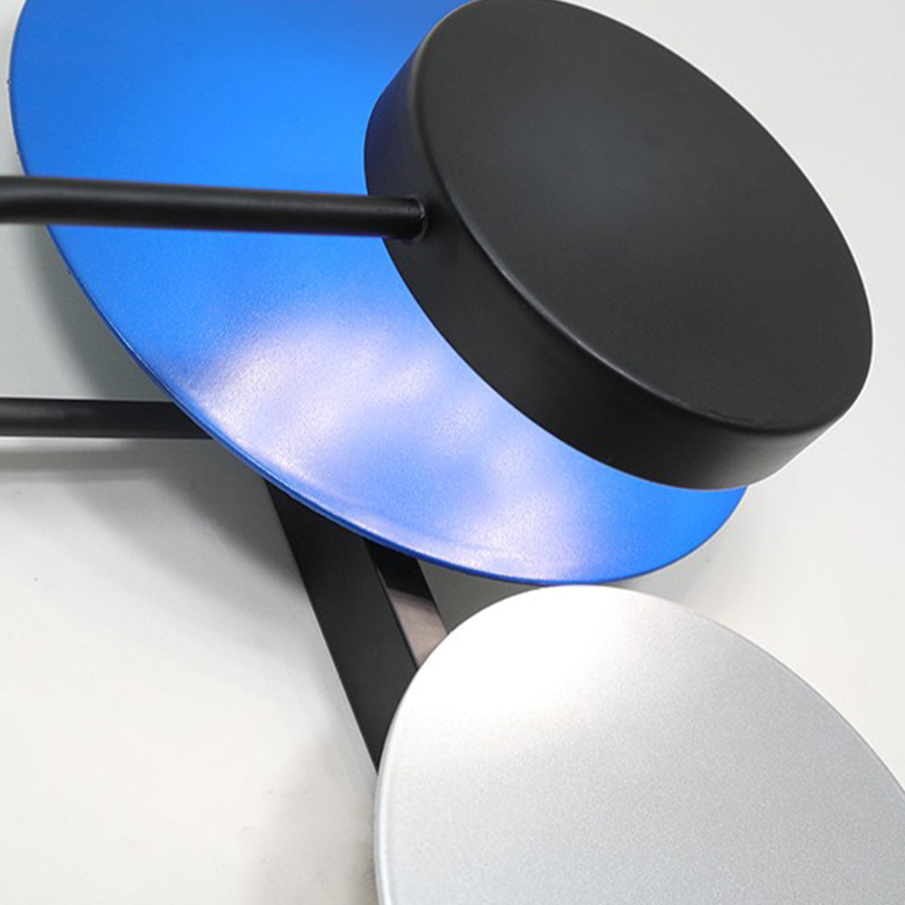 Mogasum Modern Art Deco Circular Colorful Metal Wall Lamp